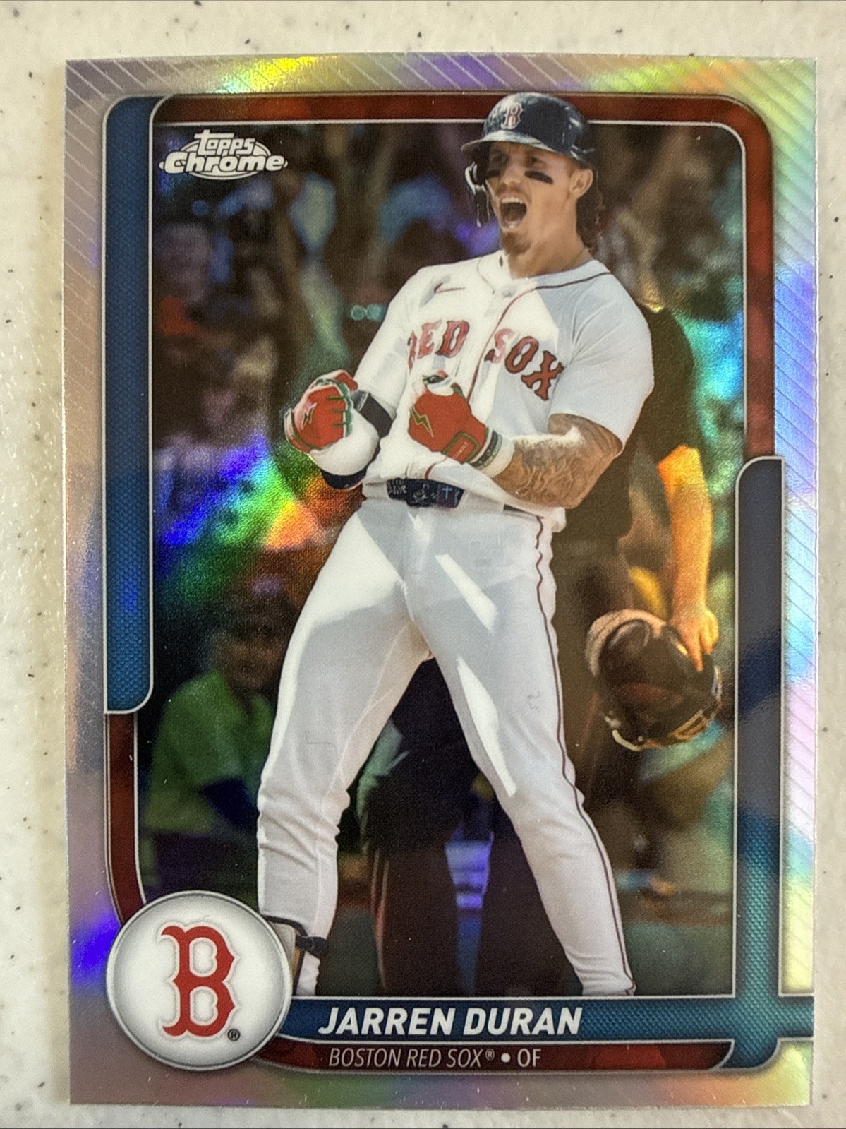 2026 Topps Flagship Chrome Series 2 #77 Jarren Duran Boston Red Sox
