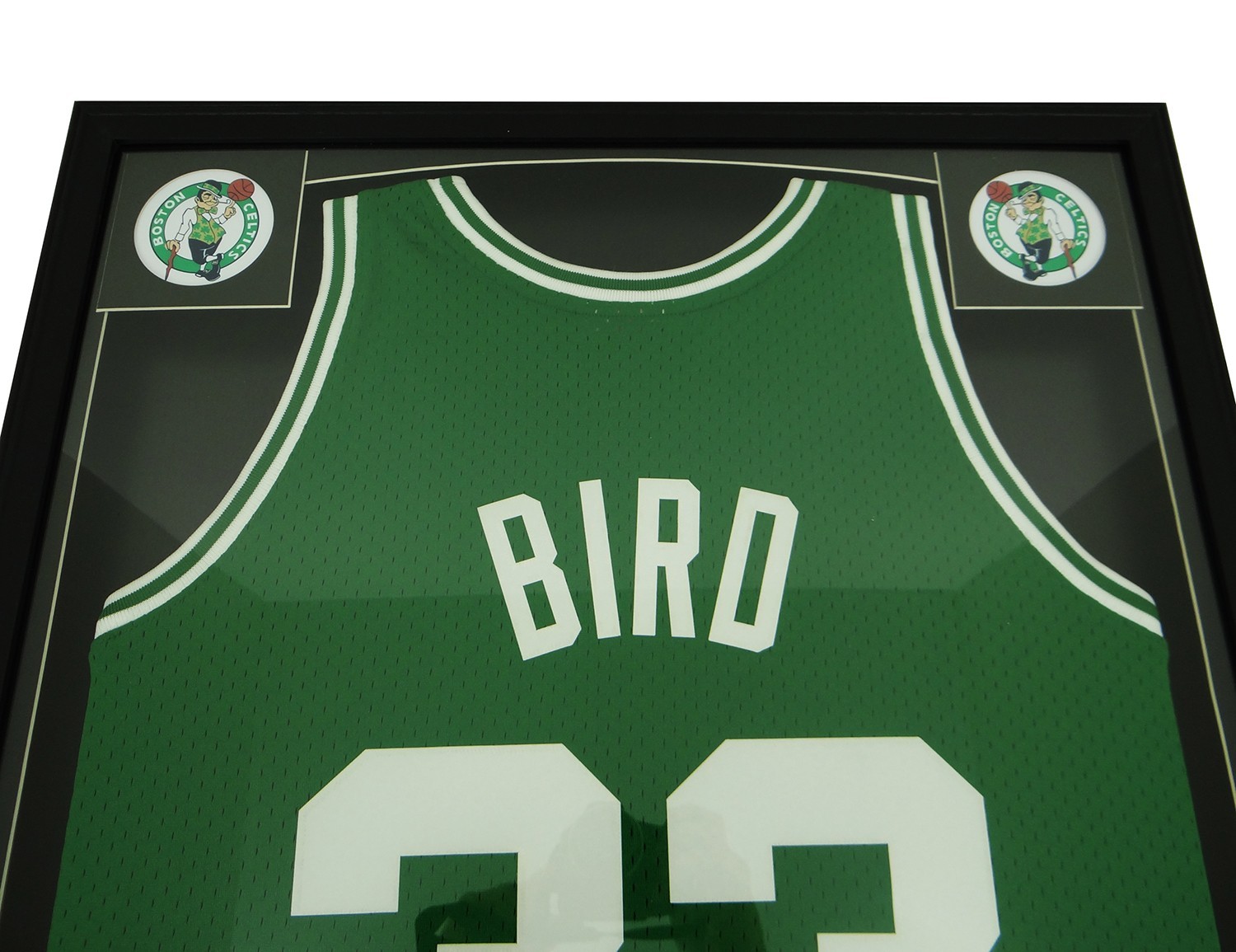 Larry Bird Celtics Mitchell & Ness Swingman 85-86 Season Jersey Framed UNSIGNED