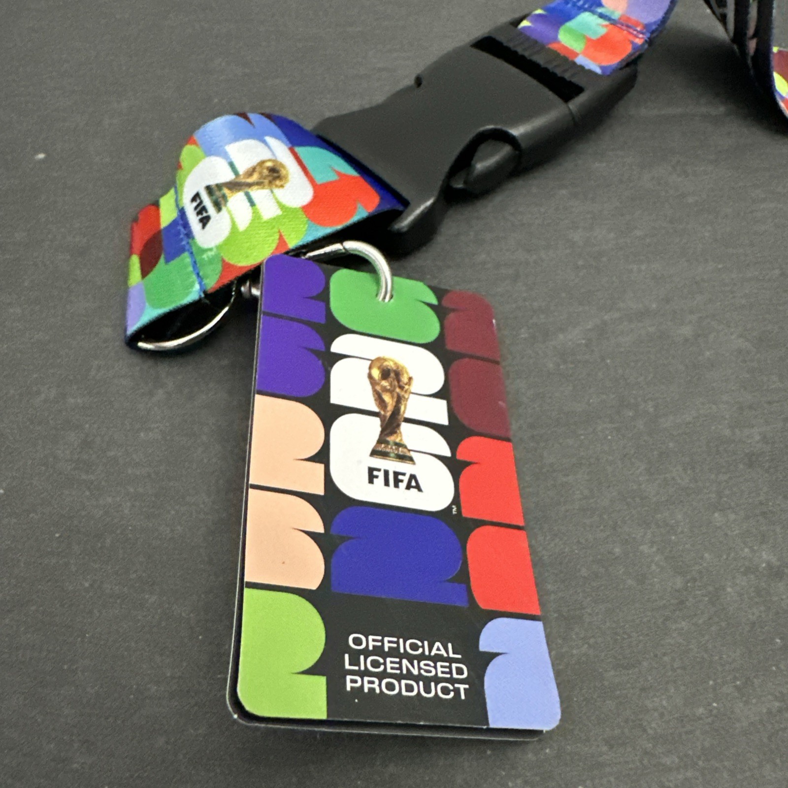 FIFA World Cup 2026™ Official Multi Colored Lanyard Double-Sided Detachable