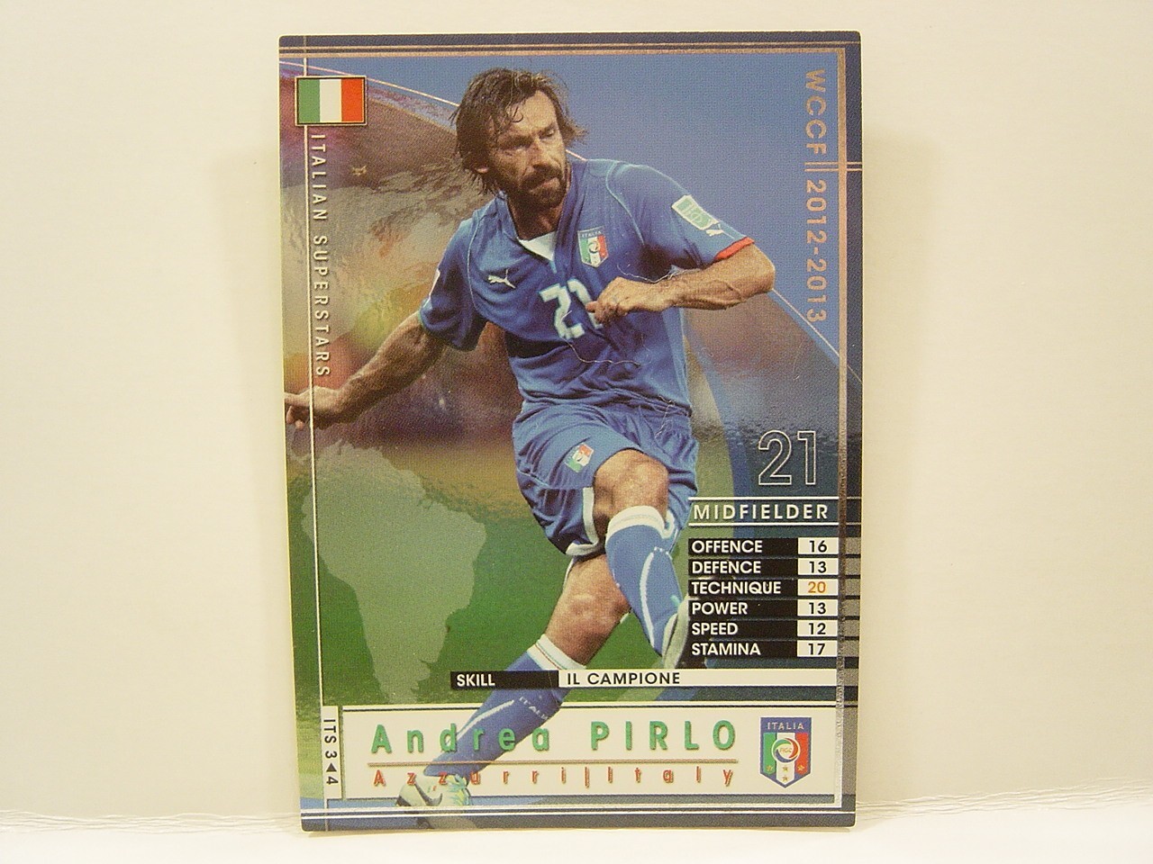 Panini WCCF 2012-13 ITS Andrea Pirlo 1979 Italy　No.21 Azzurri Italian Superstars