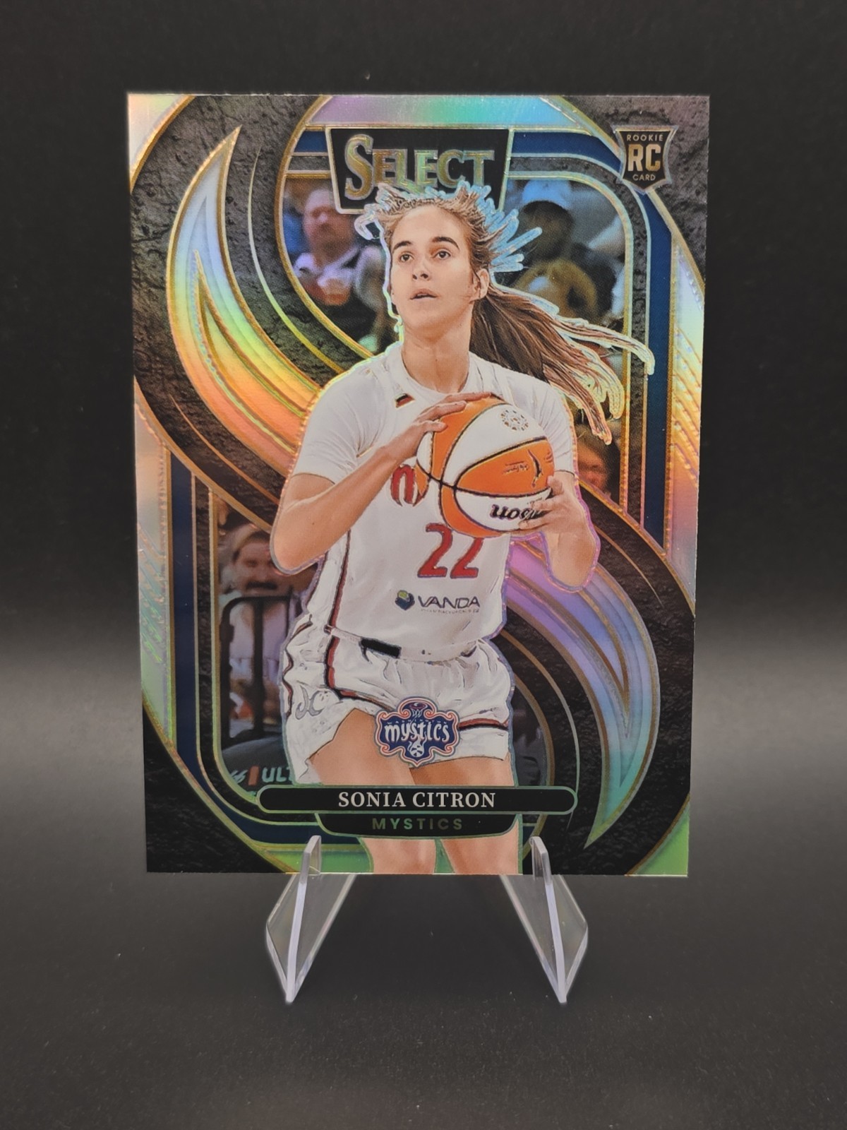 Sonia Citron2025 Panini Select WNBA Premier Silver Prizm Rookie #122 Mystics