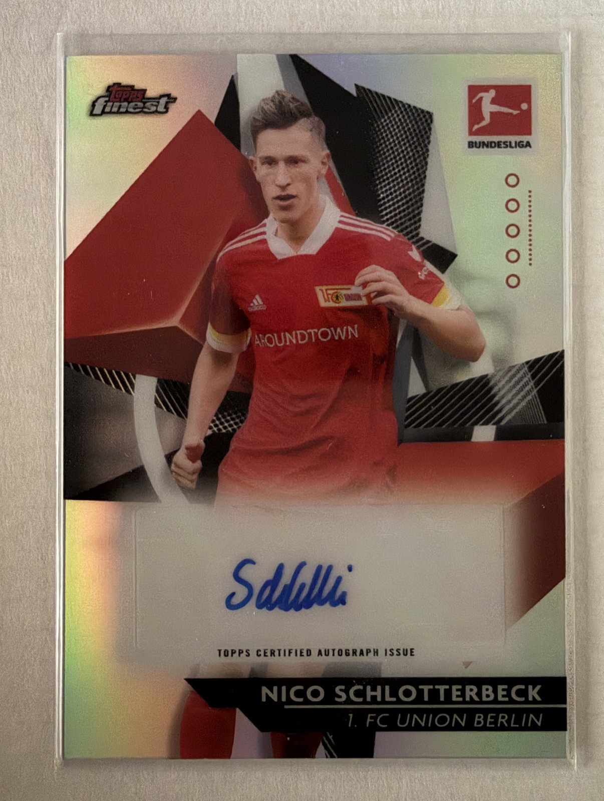 2020-21 Topps Finest Bundesliga #11 Nico Schlotterbeck Autographs