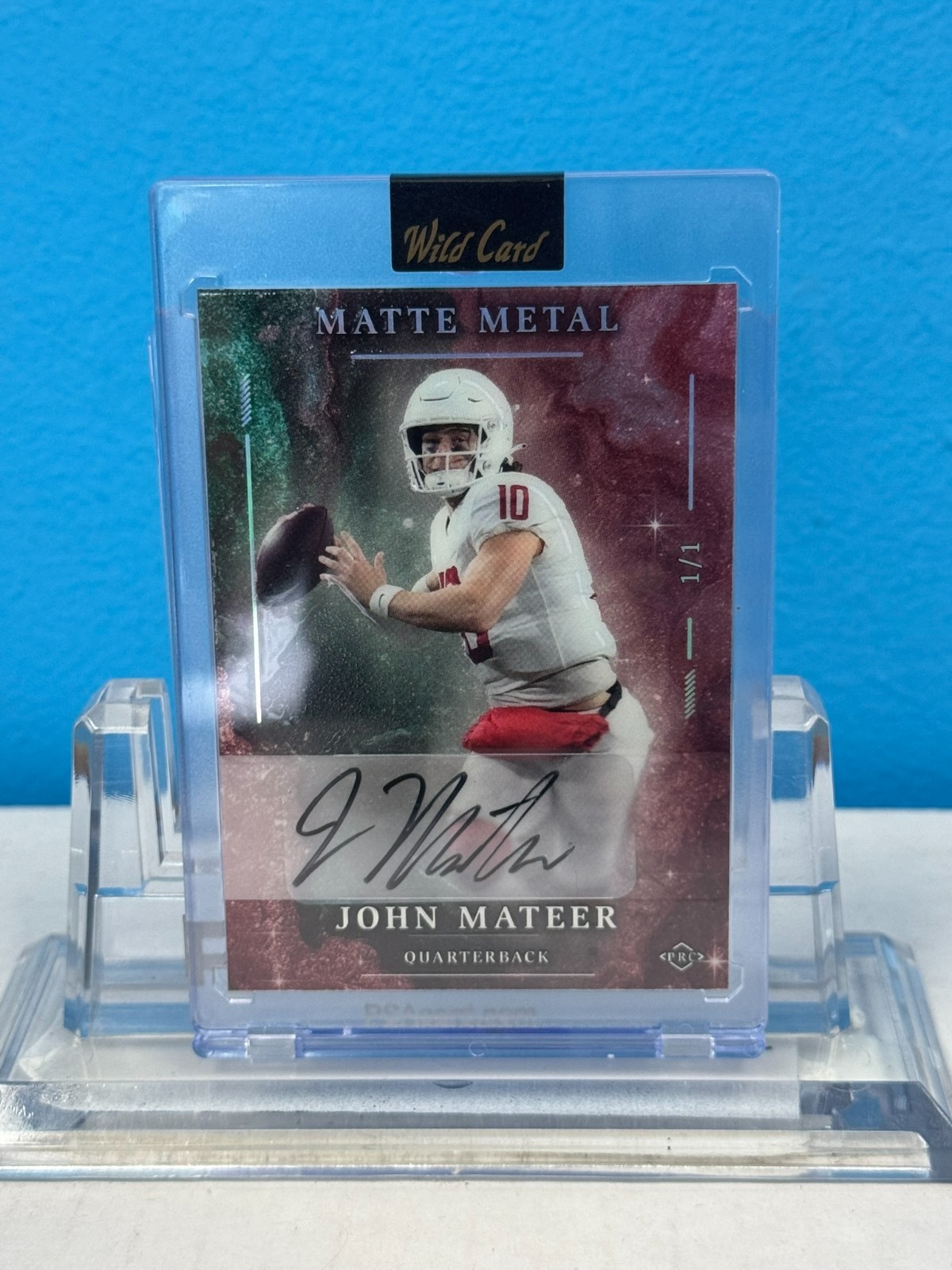 2026 Wild Card Matte Metal John Mateer 1/1 Auto