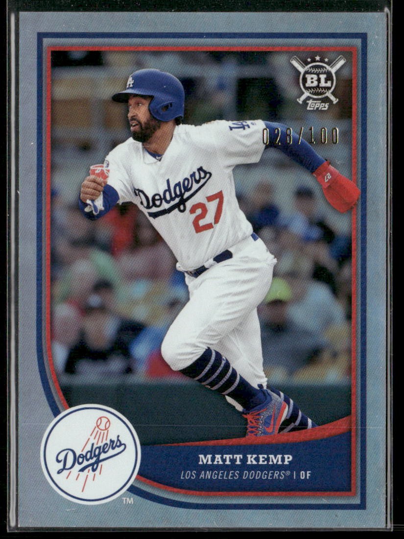 2018 Topps Big League #187 Matt Kemp Rainbow Foil #/100 Dodgers