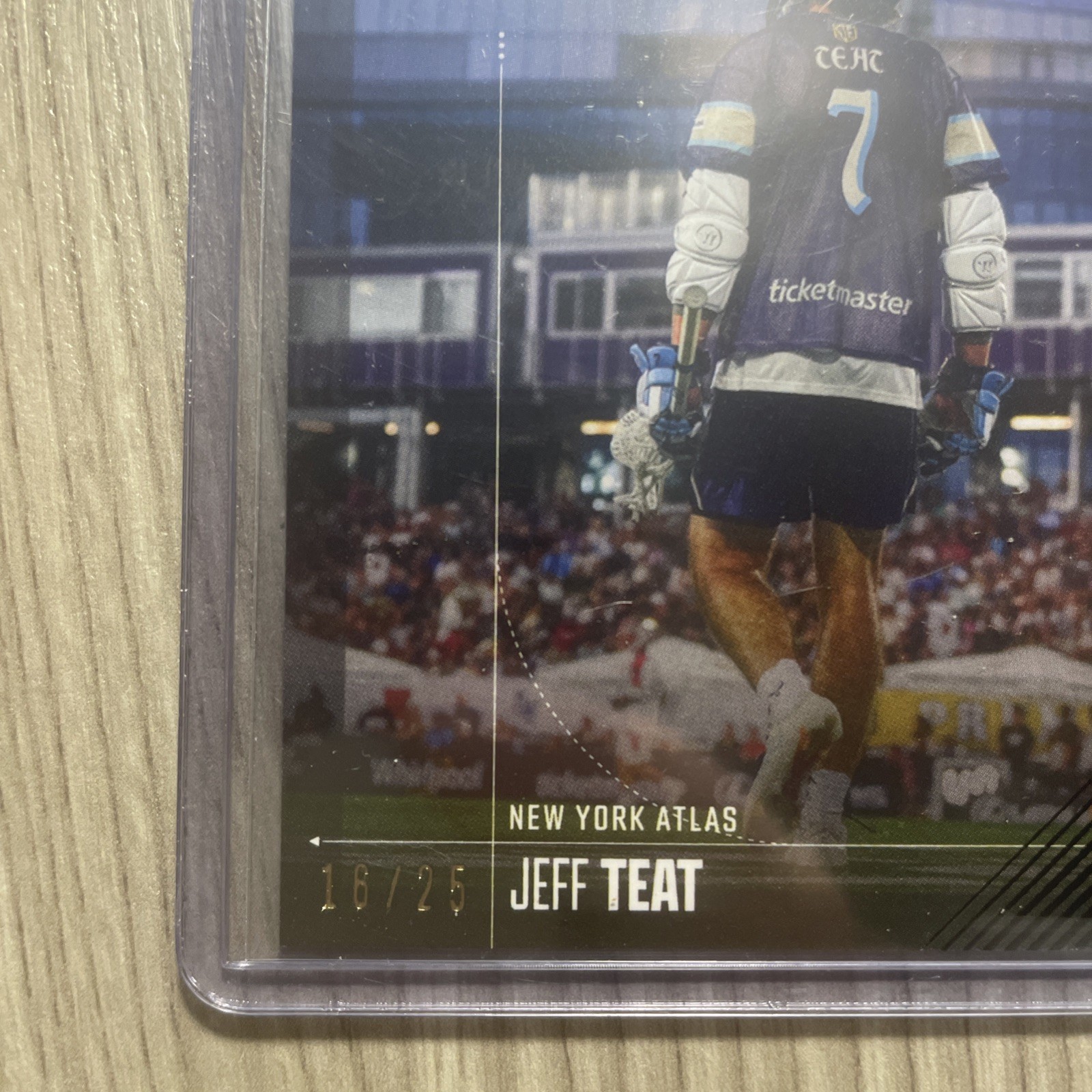 Jeff Teat 2026 PLL Lacrosse Fieldside II Black Parallel #16/25