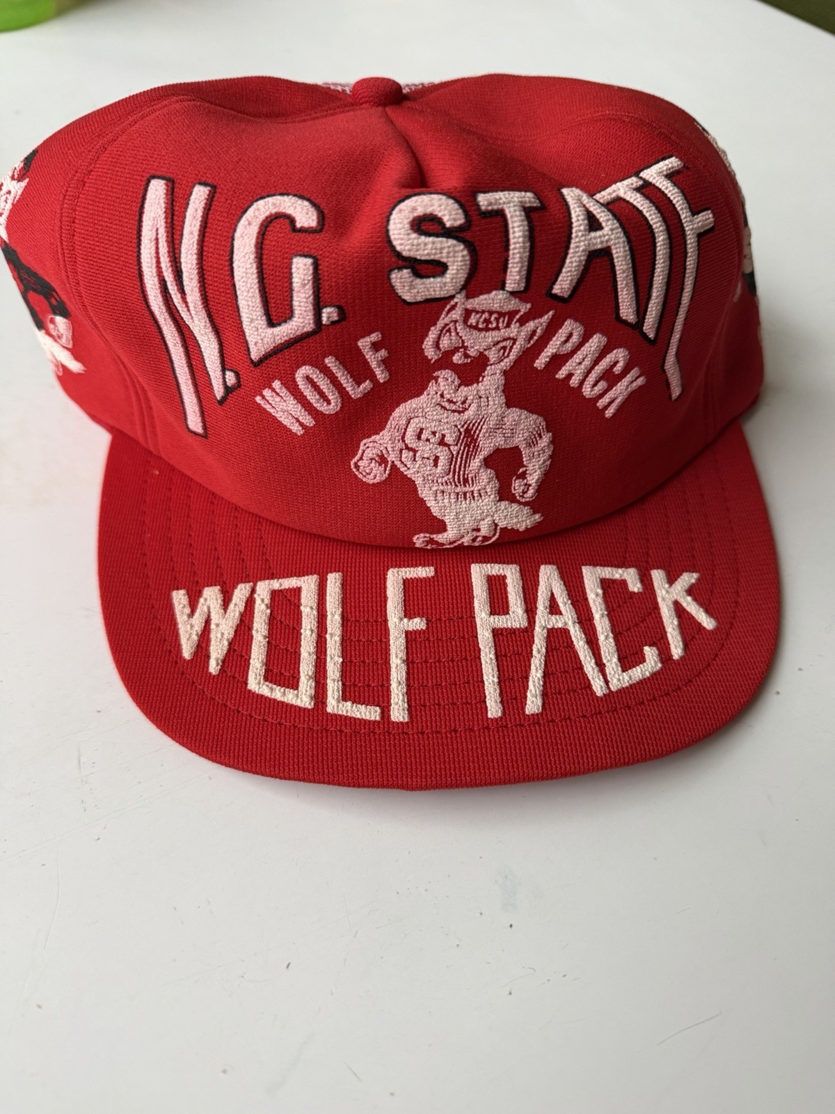 Vintage NCSU Wolfpack North Carolina Trucker SnapBack Hat Cap