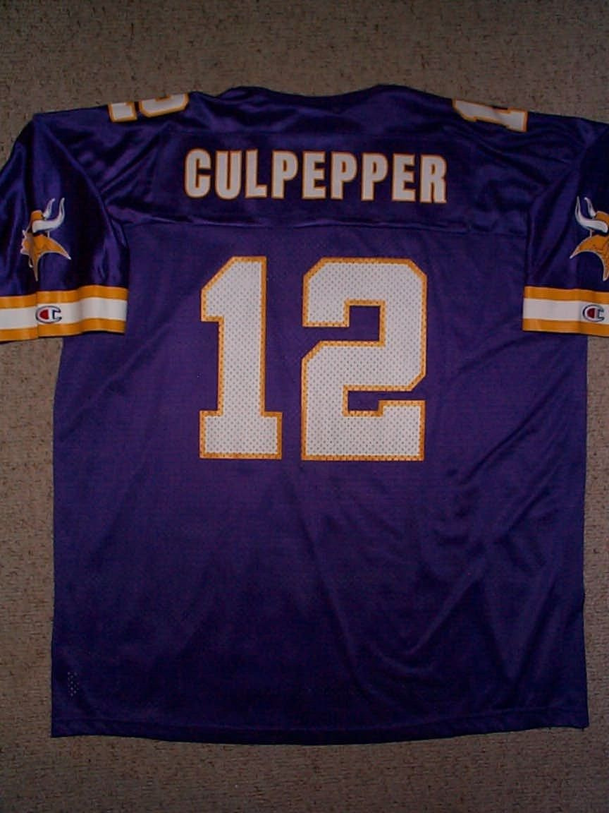 *IRREGULAR* Vikings DAUNTE CULPEPPER nfl VINTAGE Jersey MENS/MEN’S (XXL-2XL)