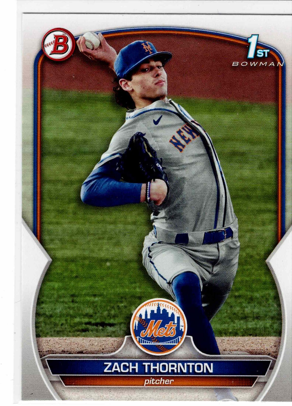 Zach Thornton New York Mets 2023 Bowman Draft 1st Bowman