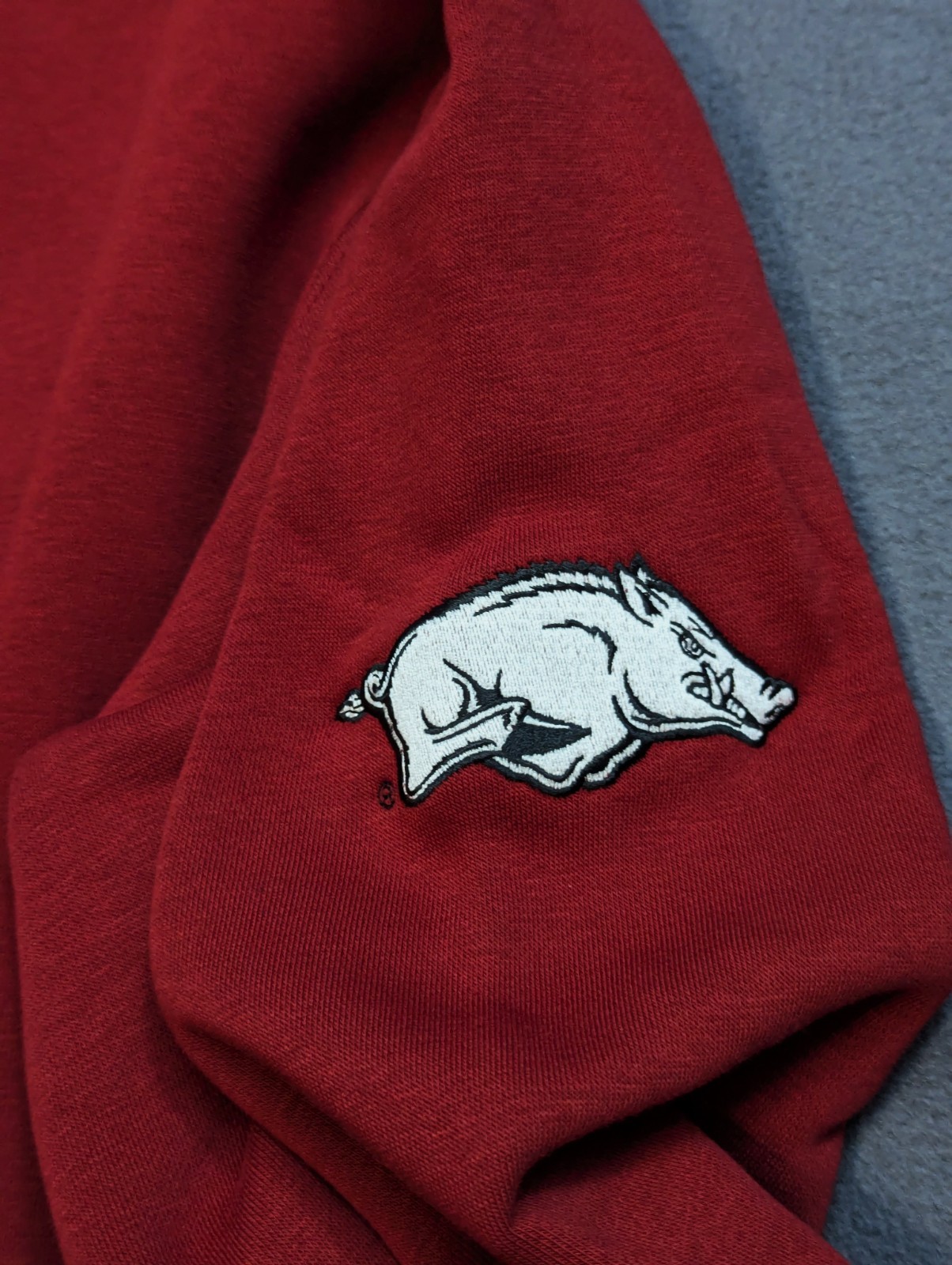 Nike Arkansas Razorbacks Tackle Twill Club Fleece Crew Sweatshirt Mens L