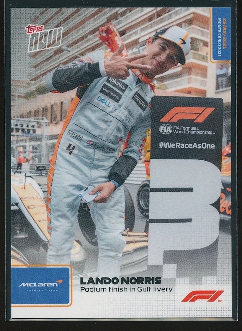 Lando Norris 2021 Topps Now F1 /4914 #011