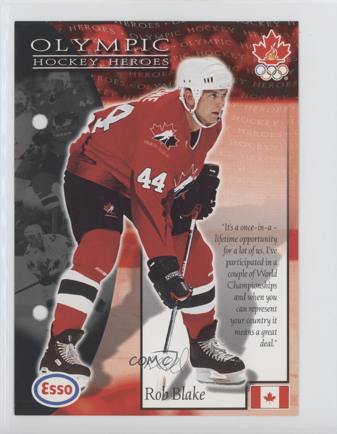 1997-98 Esso Olympic Hockey Heroes Rob Blake #16 HOF 0f8
