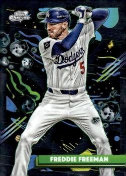 Freddie Freeman 2025 Topps Chrome Cosmic #98 Los Angeles Dodgers