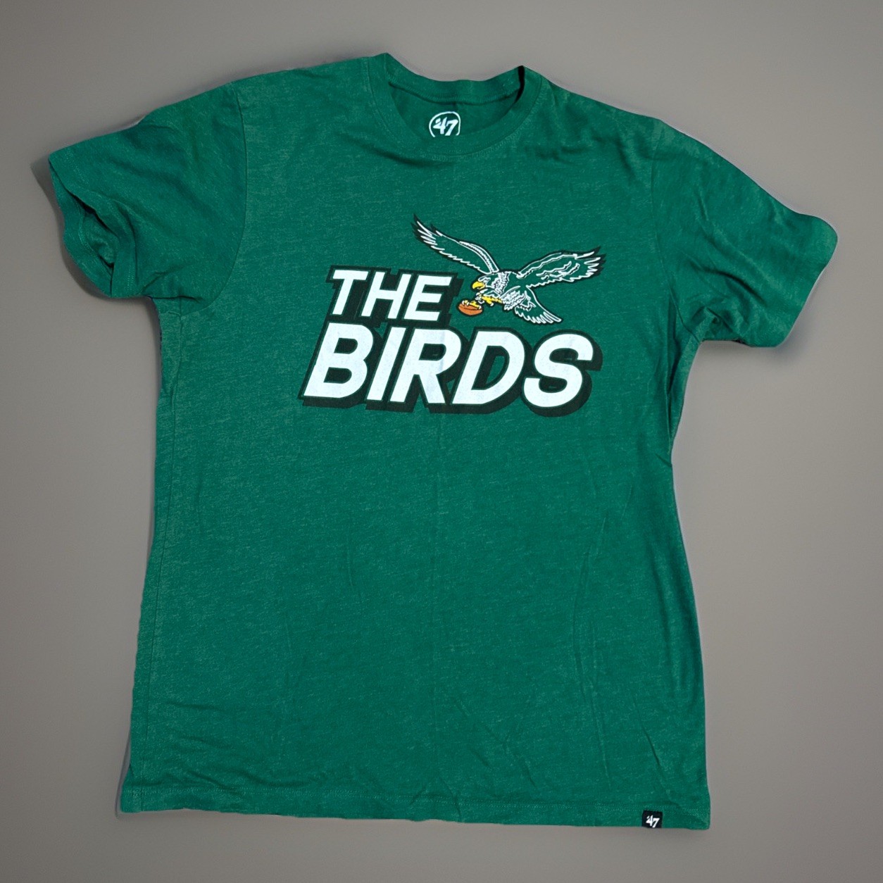 Philadelphia Eagles Retro Kelly Green The Birds Shirt Men’s Medium ‘47 Brand