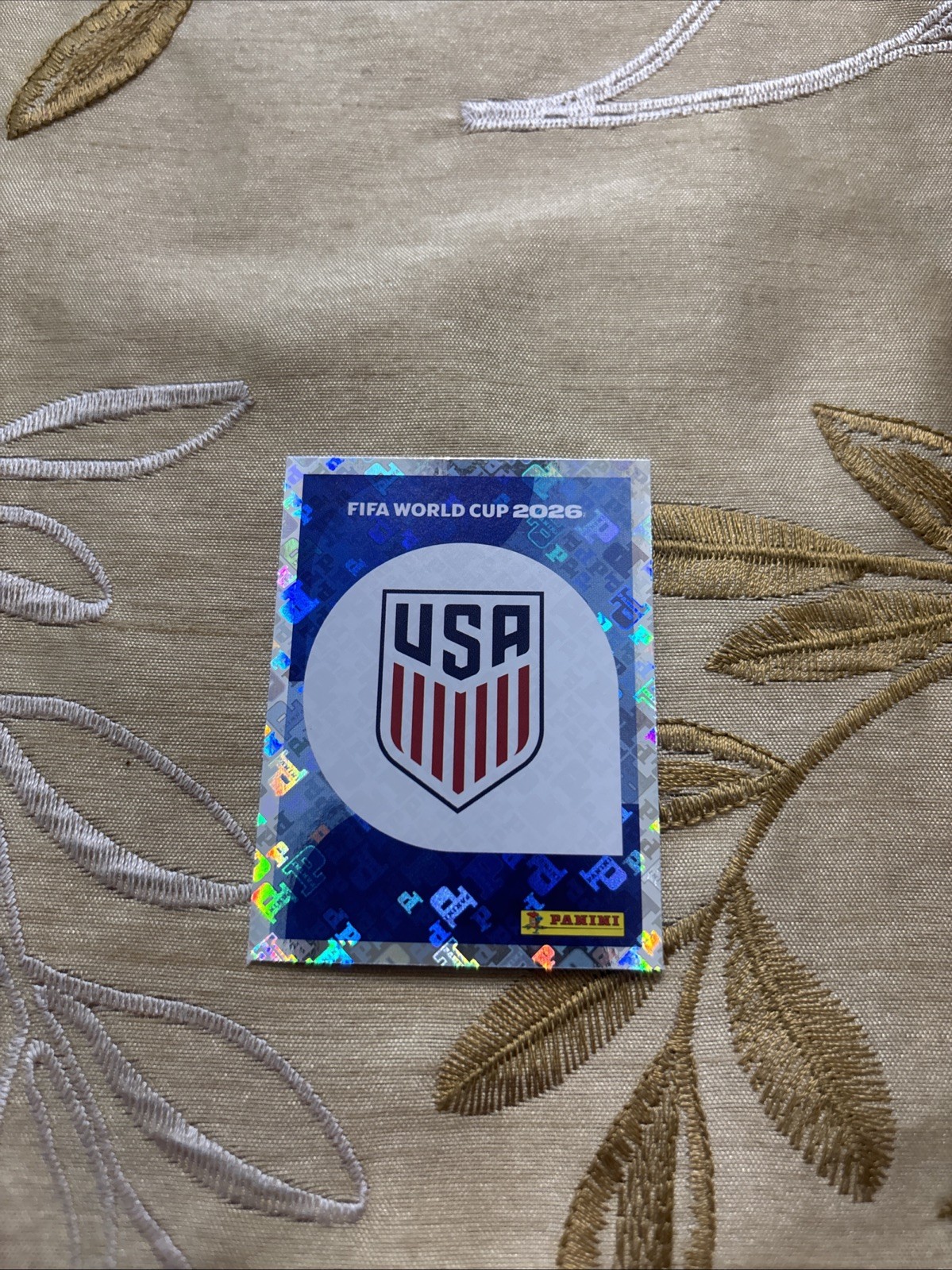 Panini FIFA World Cup 2026 Sticker USA 1 USA Crest Club Badge Logo