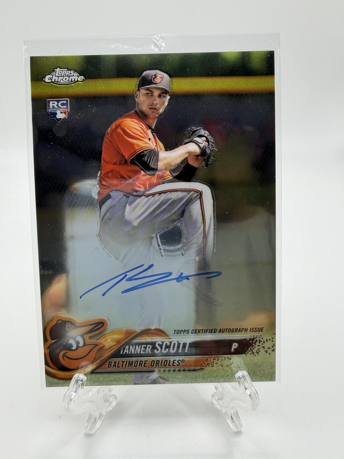 2018 Topps Chrome – Rookie Autographs Tanner Scott #RA-TSC (AU, RC)
