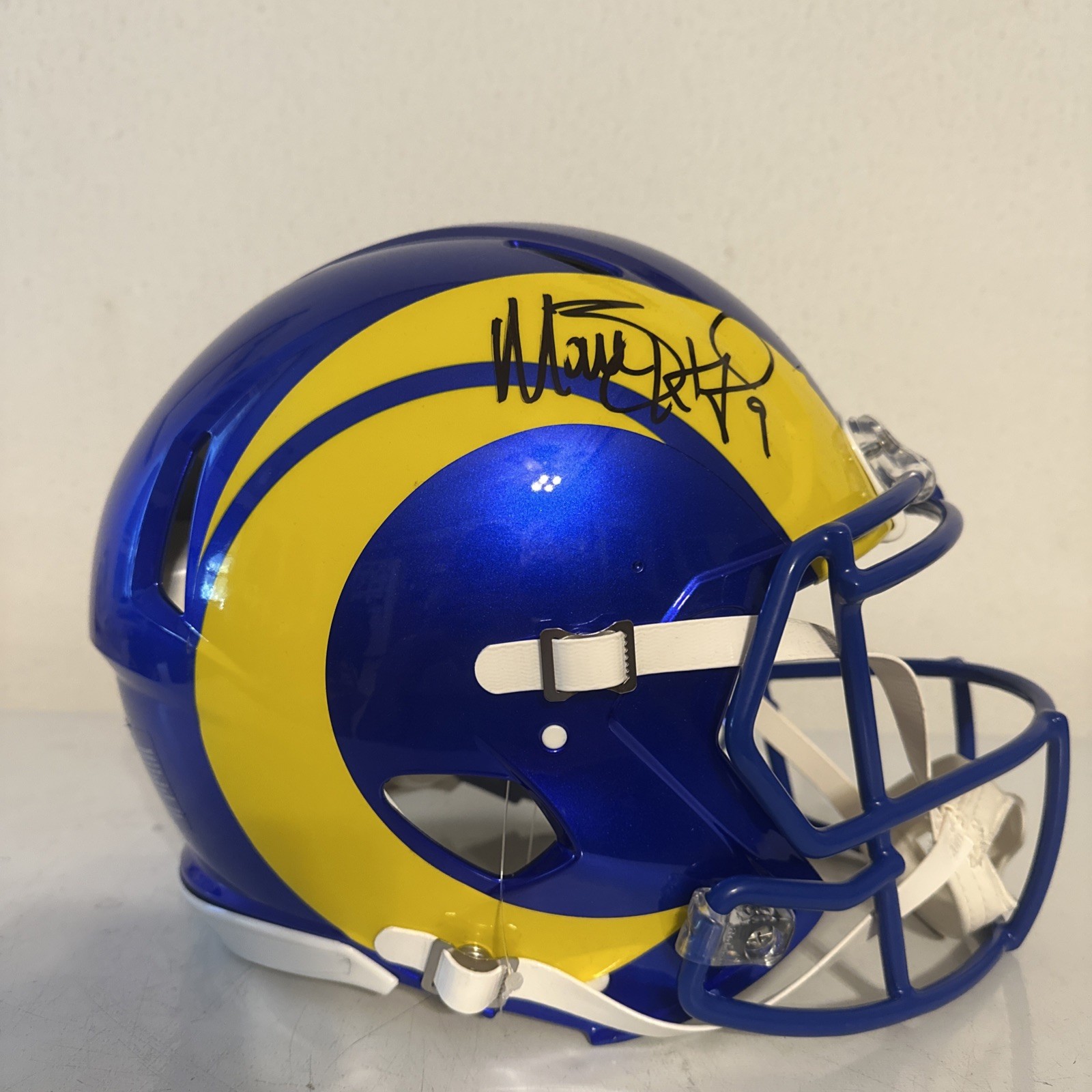 Matthew Stafford LA Rams Signed Authentic Full Size Helmet.