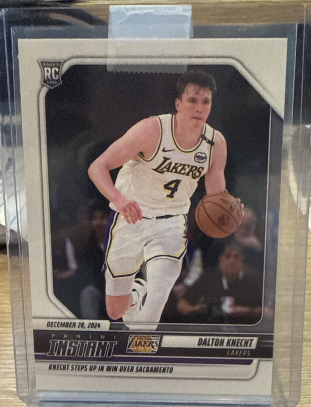 2024-25 Panini Instant Dalton Knecht ROOKIE CARD SP Los Angeles Lakers #227 RC