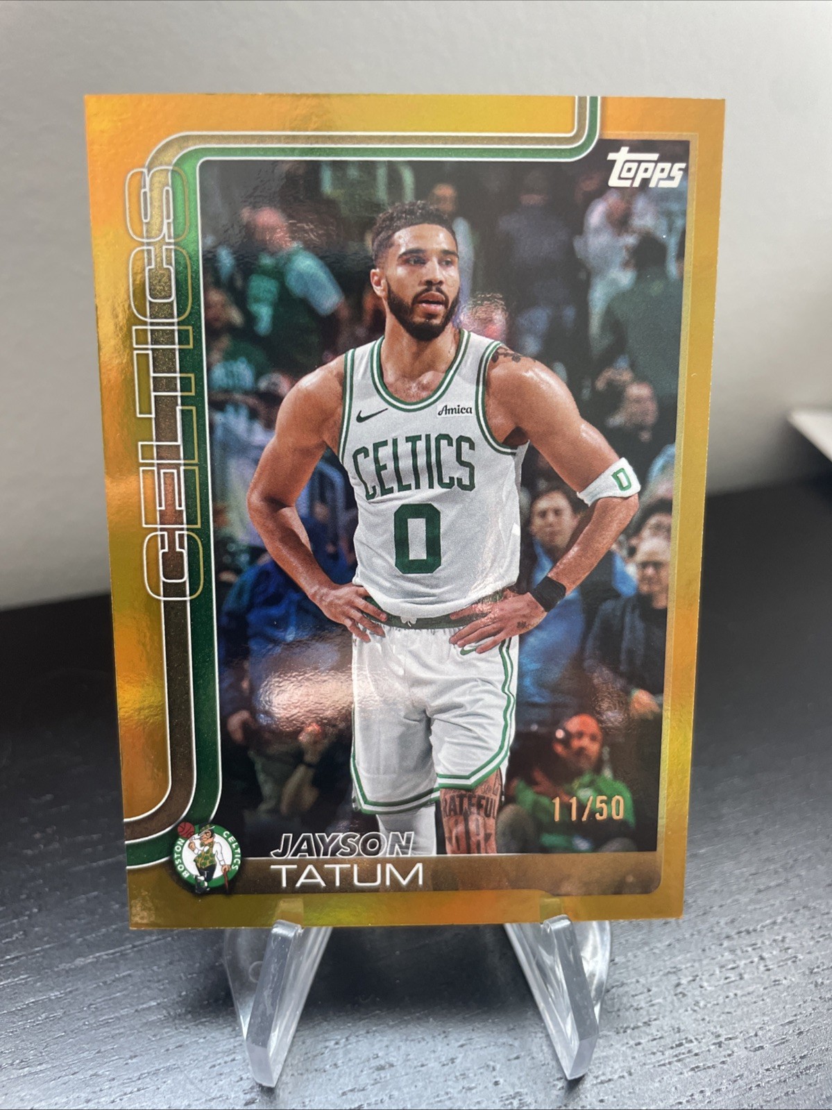 2025-26 Topps Flagship Basketball Jayson Tatum Gold /50 #1 Boston Celtics