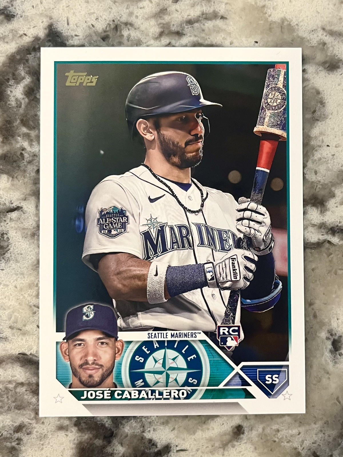 2023 Topps Update Jose Caballero Golden Mirror Image Variation RC #US183 Yankees