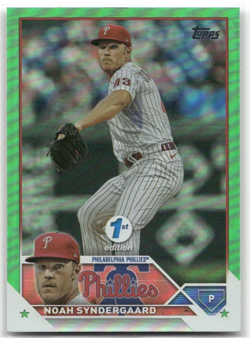 2023 Topps 1st Edition #145 Noah Syndergaard Green Foil #/150
