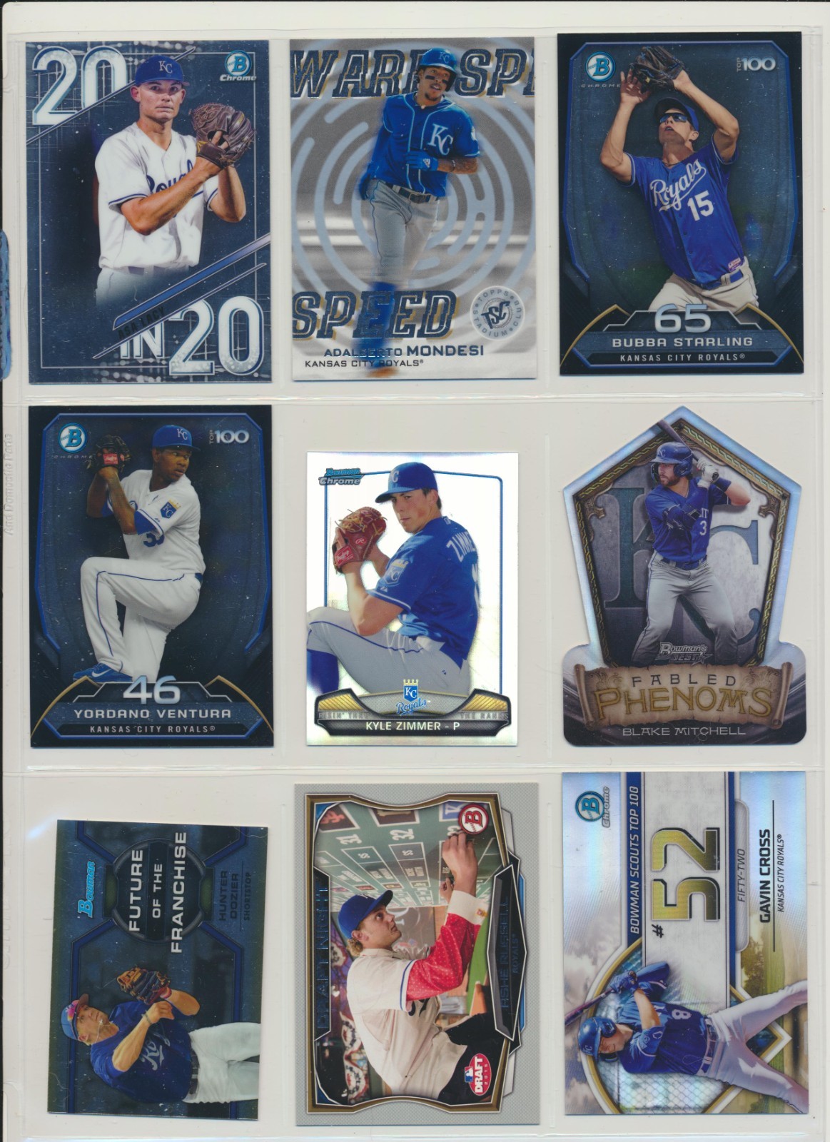 Lot of 42 Different Kansas City Royals Inserts 2010’s and 2020’s