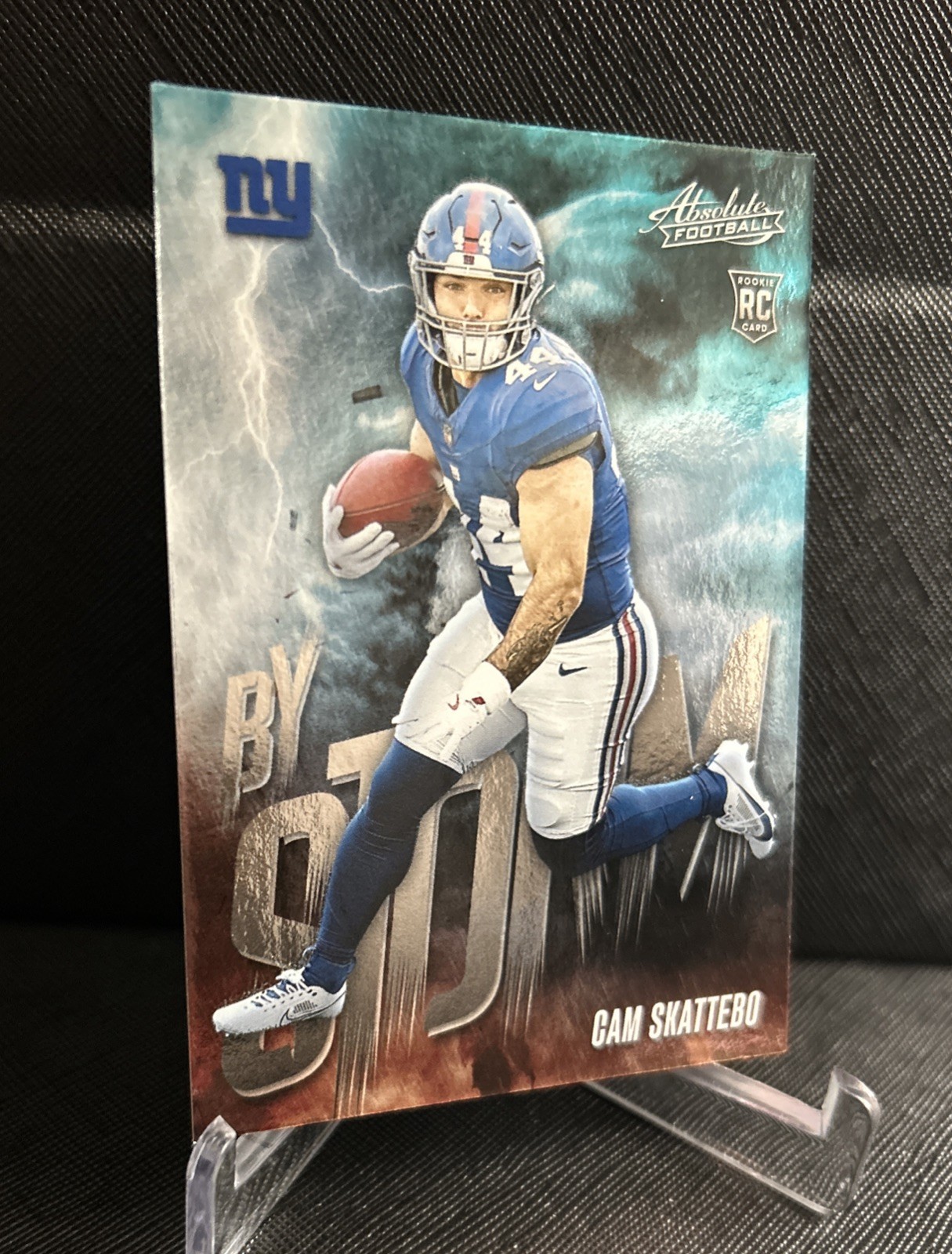 Cam Skattebo (RC) 2025 Panini NFL Absolute Insert – By Storm #2 NY Giants Rookie