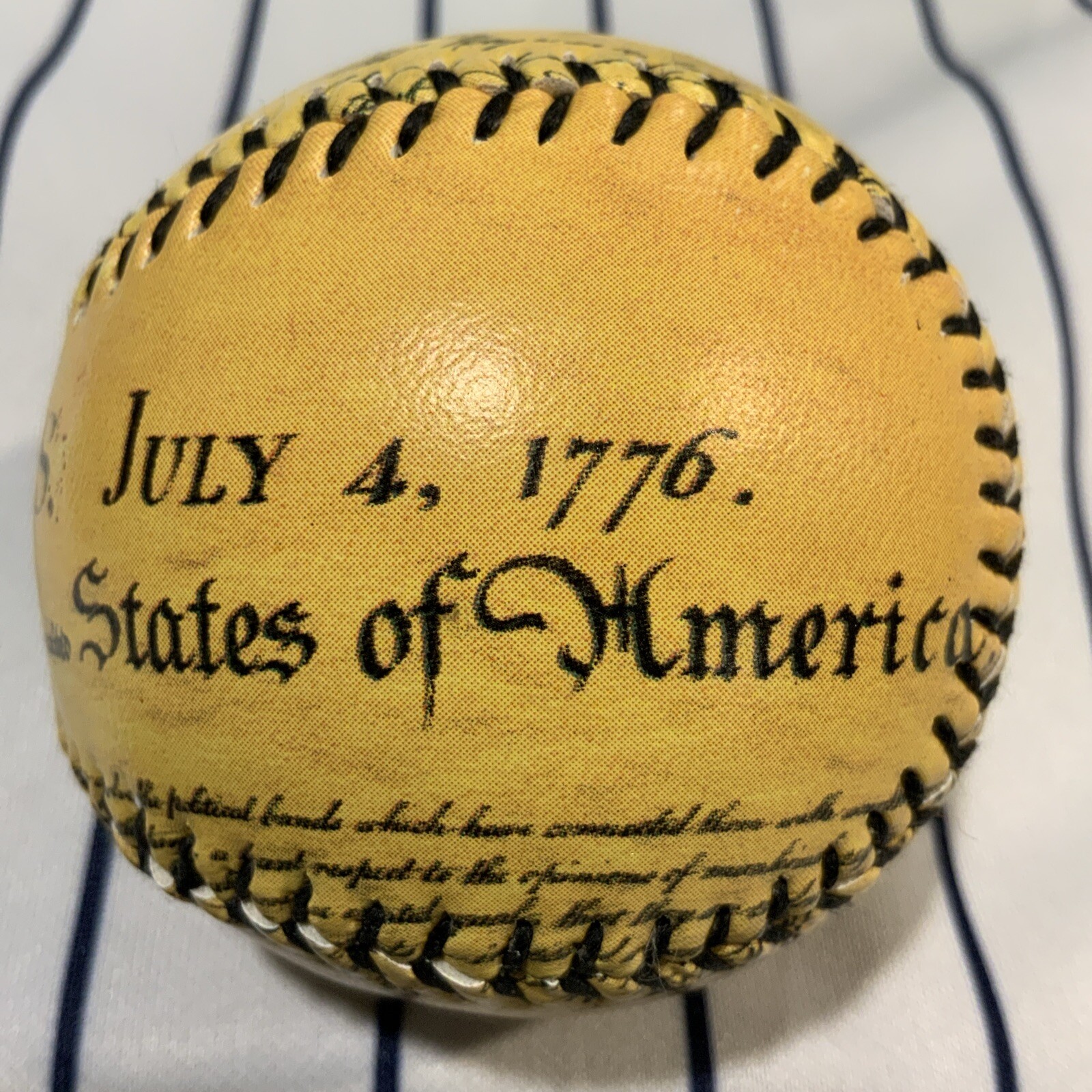 United States Of America Declaration Of Independence Souvenir Baseball Ball