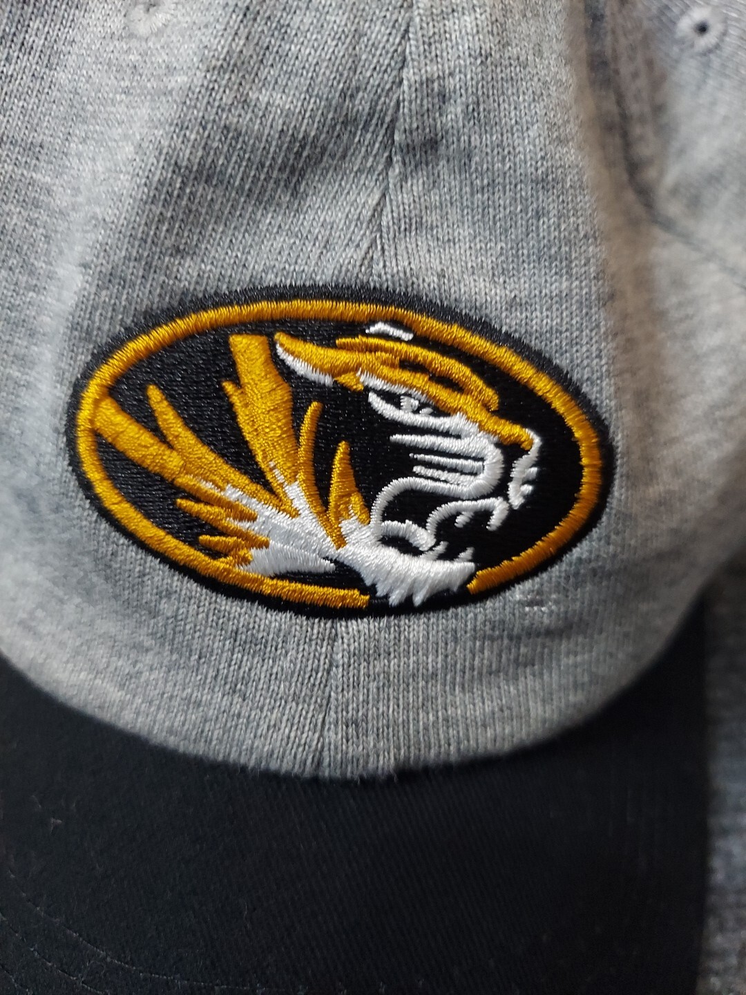 Mizzou Missouri Tigers Nike Hat Cap gray black One Size Strap Back Swoosh