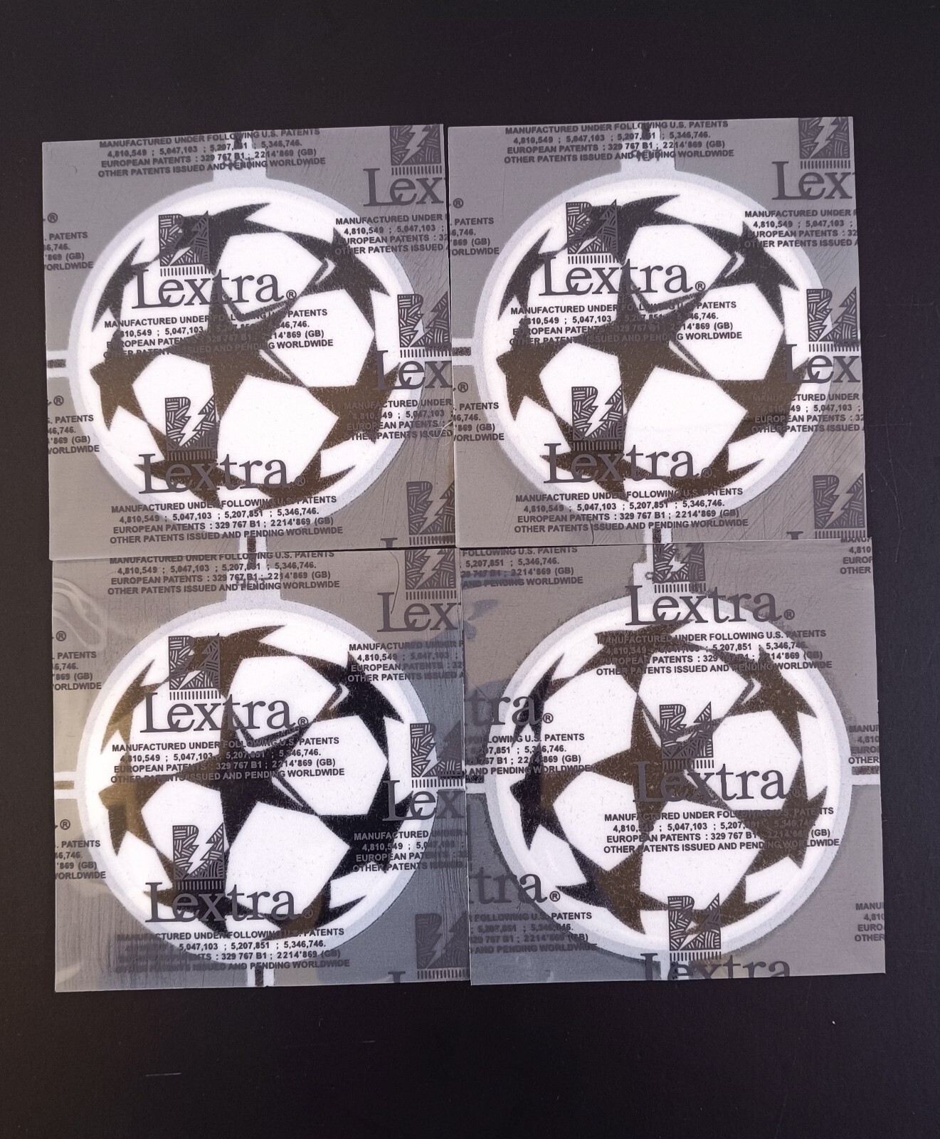 PATCH SET x 4 LEXTRA STARBALL UCL CHAMPIONS LEAGUE 2003/06
