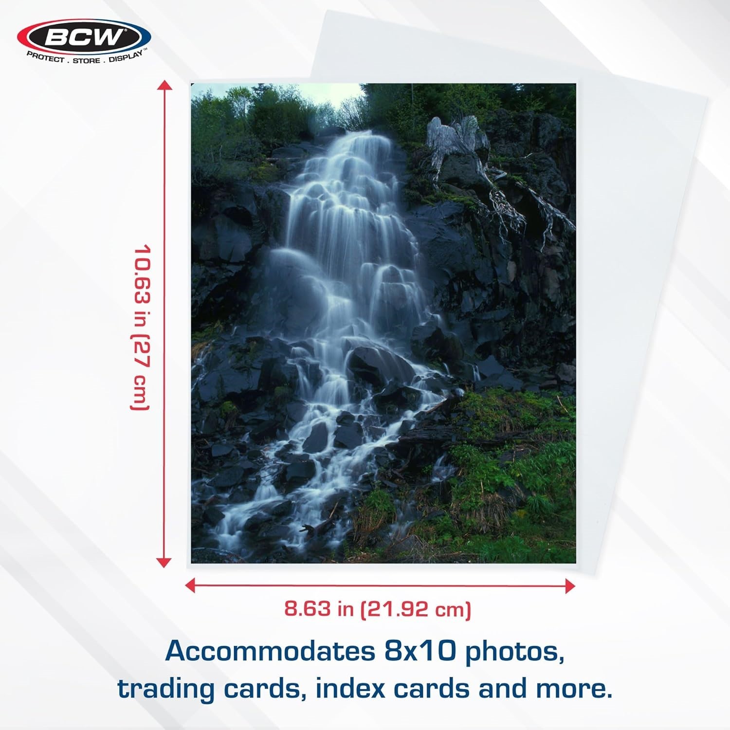 BCW 8×10 Photo Sleeves 100 Soft Poly Protectors 2 Mil Acid Free Safe Storage