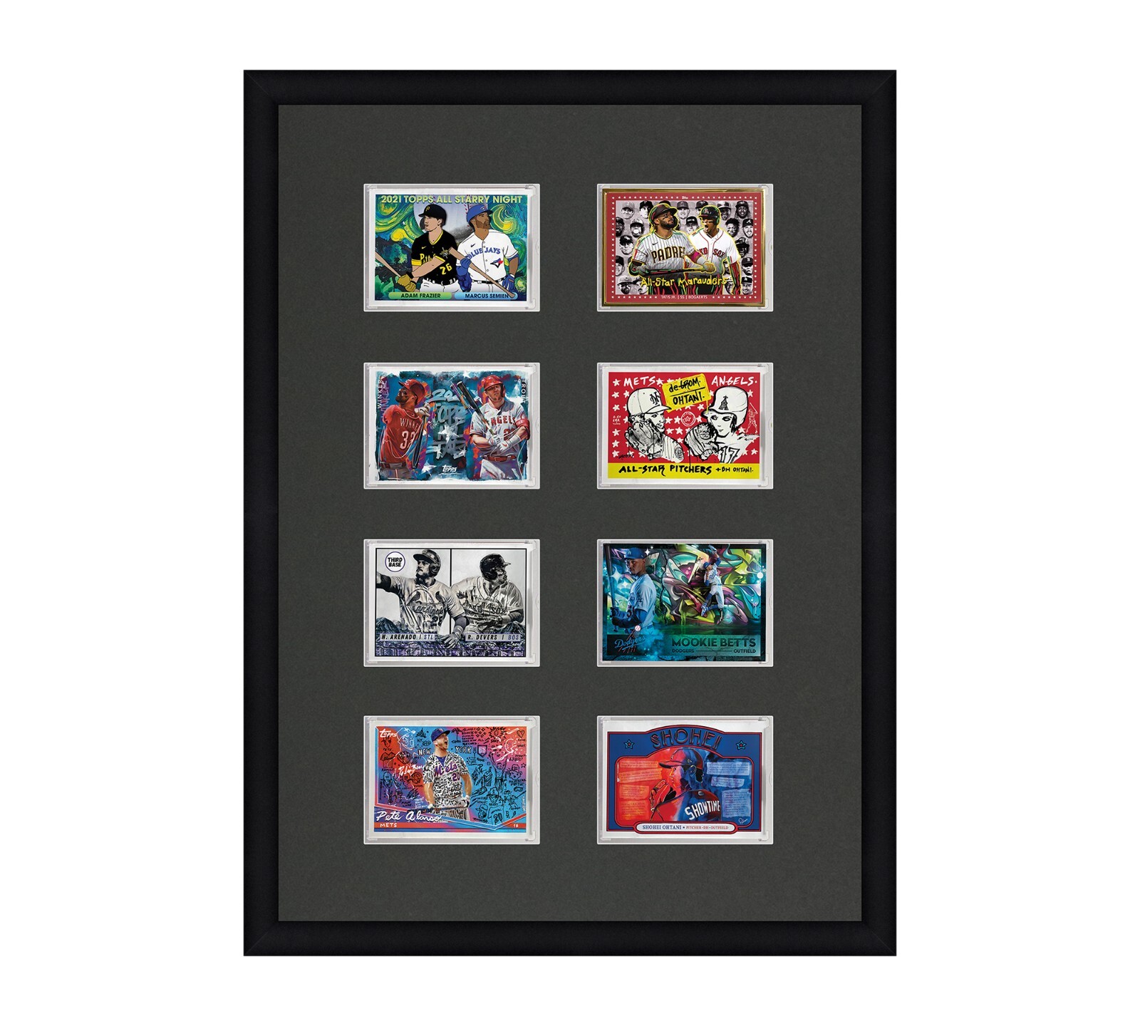 Card Frame For Magnetic Holders Holds (8) Ultra Pro 1 One Touch/BCW +UV Option