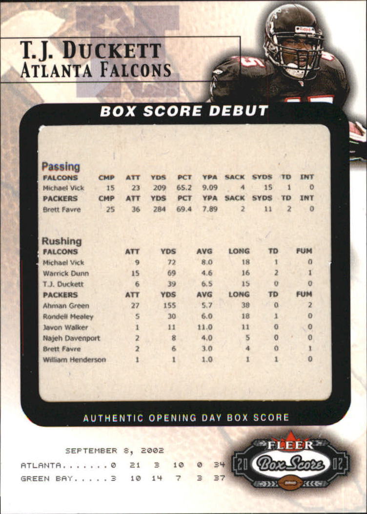 2002 Fleer Box Score Football Debut Insert Rookie Singles xxxx/2002 – You Choose