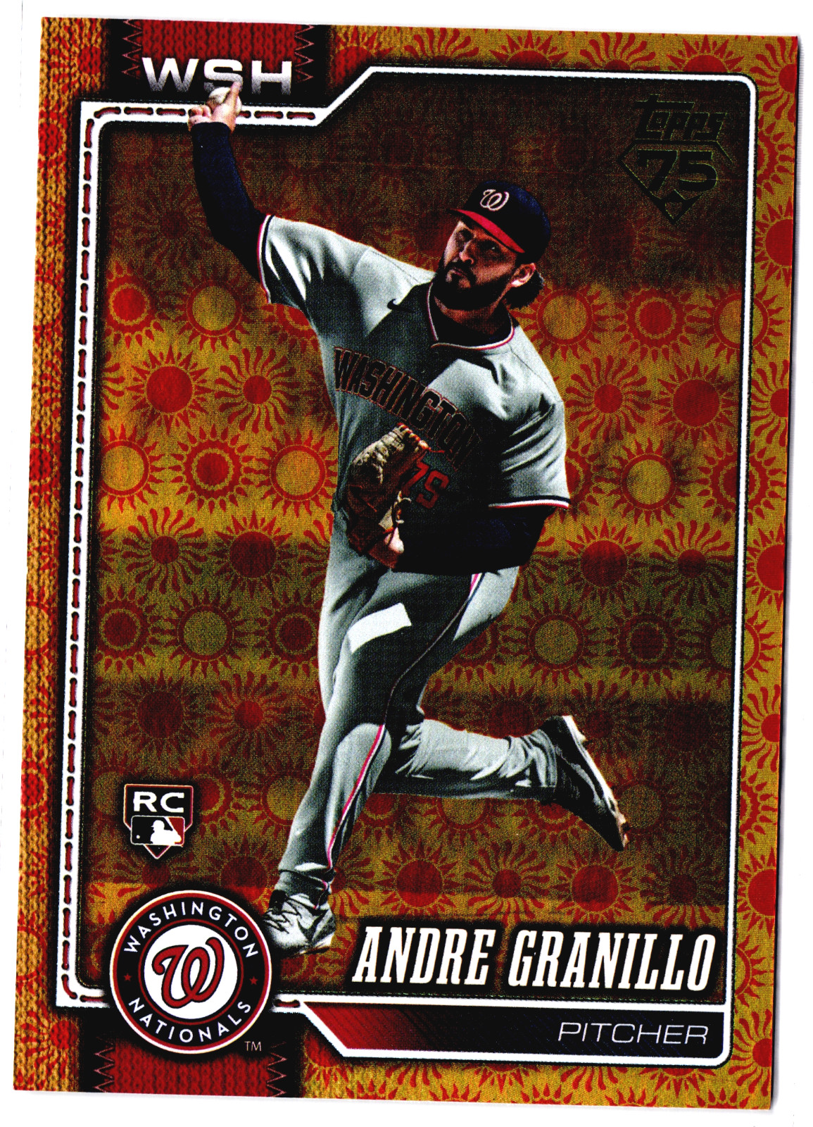Andre Granillo #674 2026 Topps Series Two Orange Holiday Foil Rookie