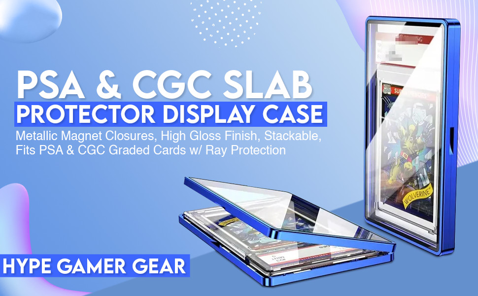 PSA & CGC Graded Card Protector – Aluminum Frame & Tempered Glass Display Case