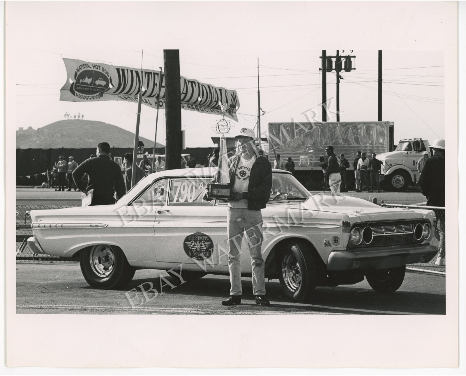 ORIG Type 1 Photo 8×10 BILL SHREWSBERRY COMET WINTERNATIONALS POMONA NHRA LR723