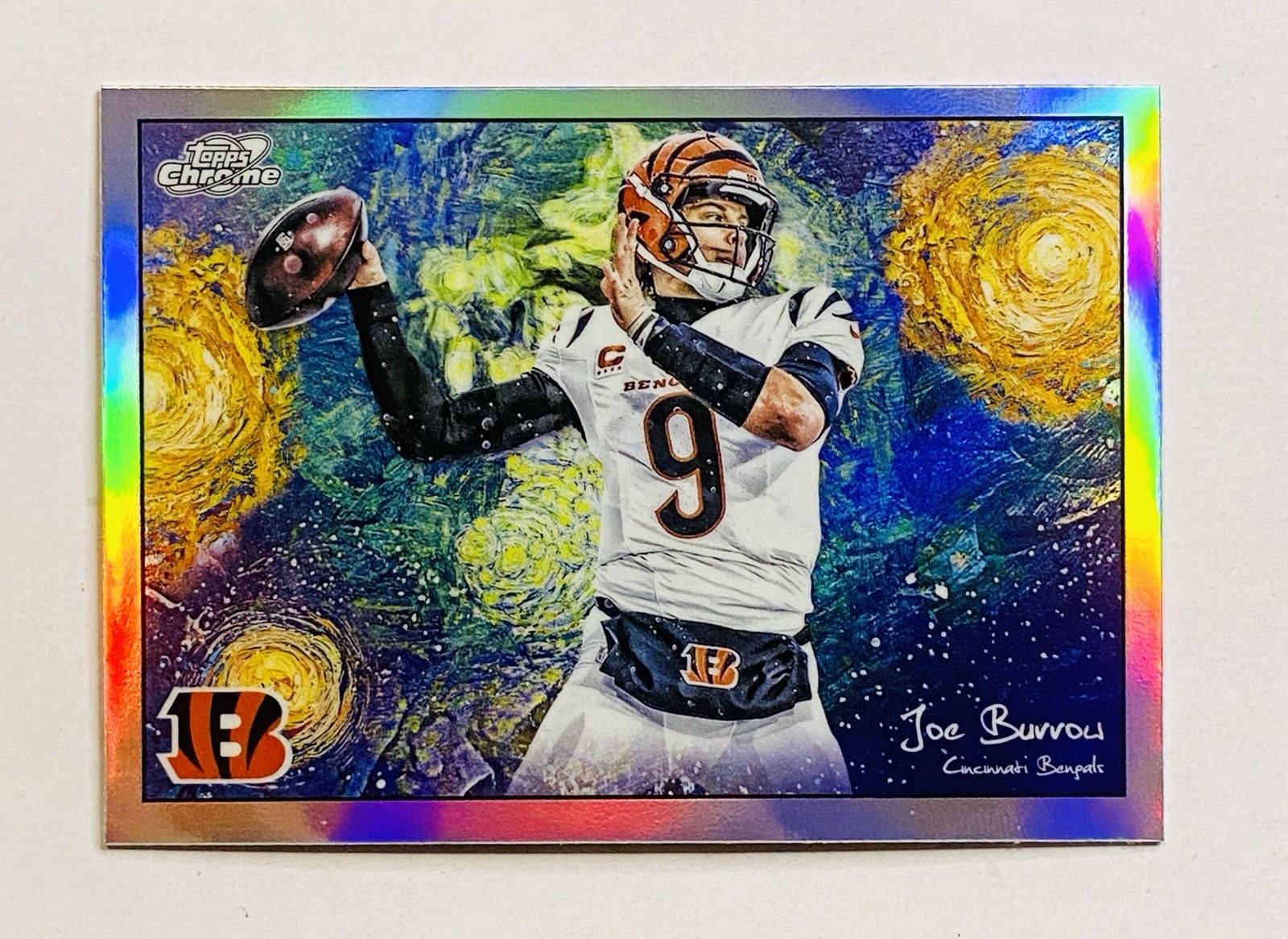 Topps 2025 Topps Cosmic Chrome Joe Burrow Bengals Stars in the Night STN-13
