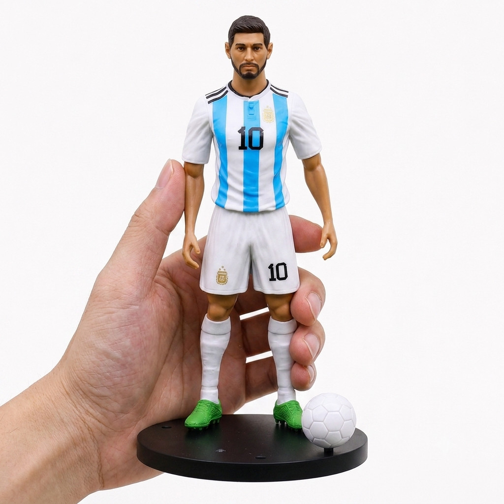 Lionel Messi Argentina #10 Soccer Figure 19CM PVC Statue Football Toy