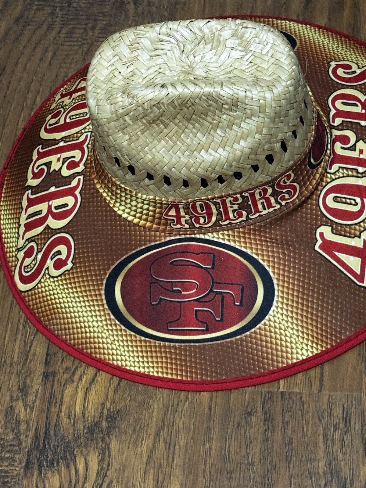 San Francisco 49ers Straw Hat Unisex One Size Fit All