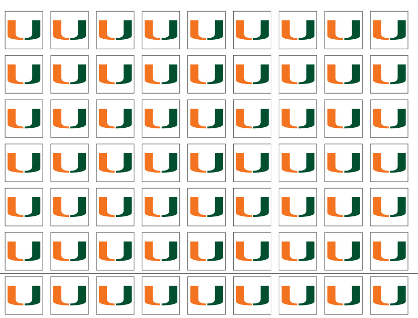 Miami Hurricanes Team Stickers – Multiple Size and Material Options