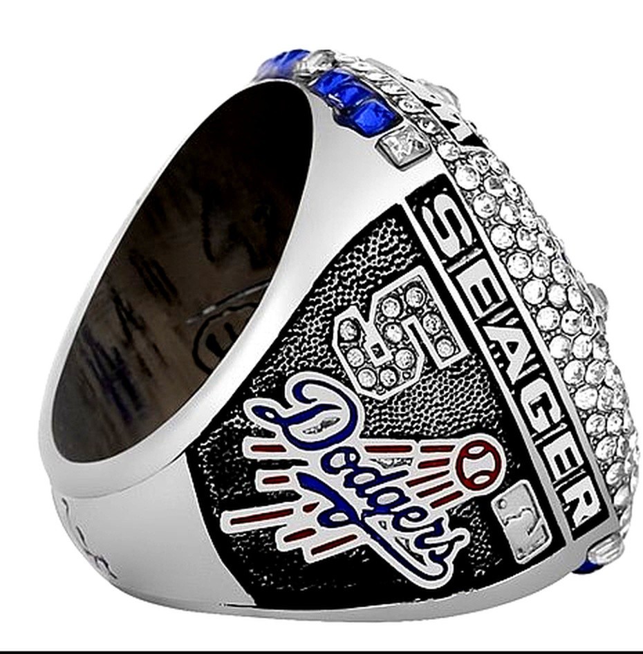 2020 LA Dodgers World Series Ring – SEAGER #5 – Fan Gift – MLB Replica Ring