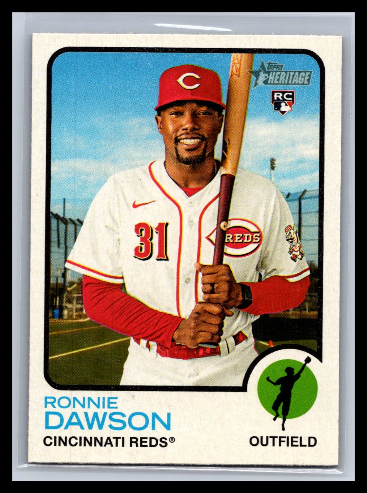 2022 Topps Heritage #217 Ronnie Dawson Base Rookie Card RC Cincinnati Reds