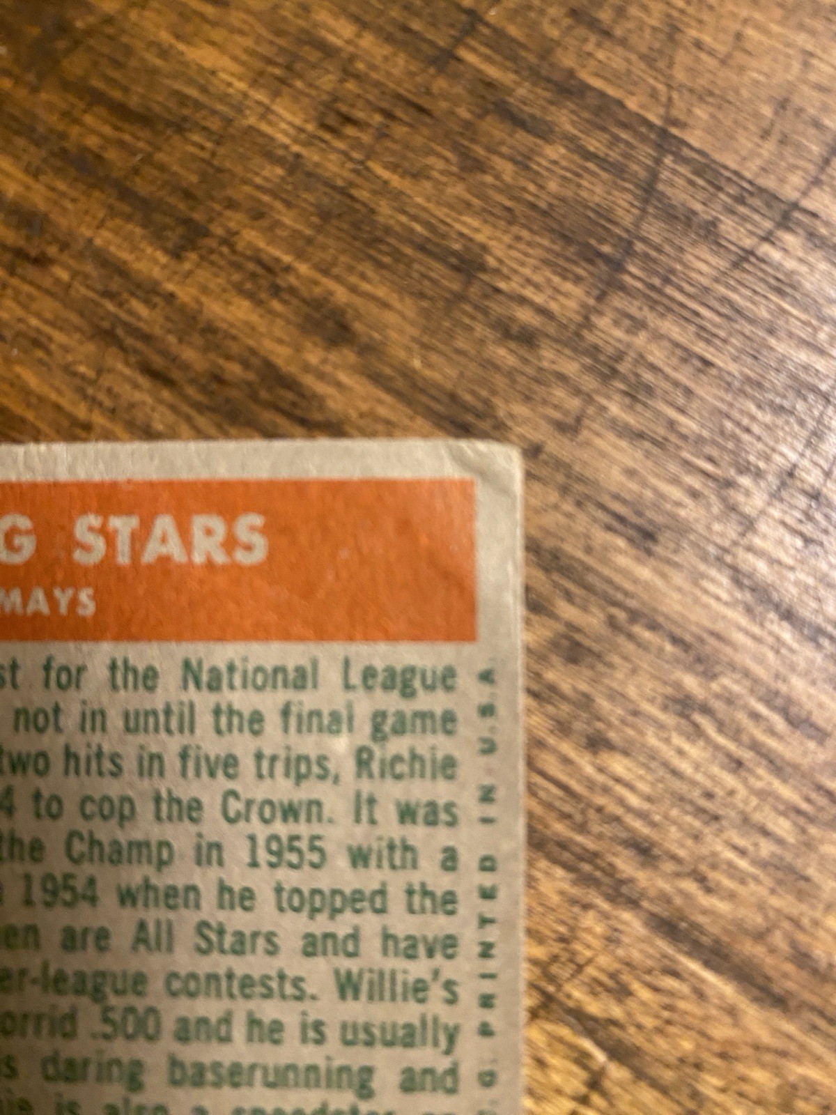 Topps 1959 N.L. Hitting Kings/Hitting Stars Ashburn Mays #317 Baseball Card
