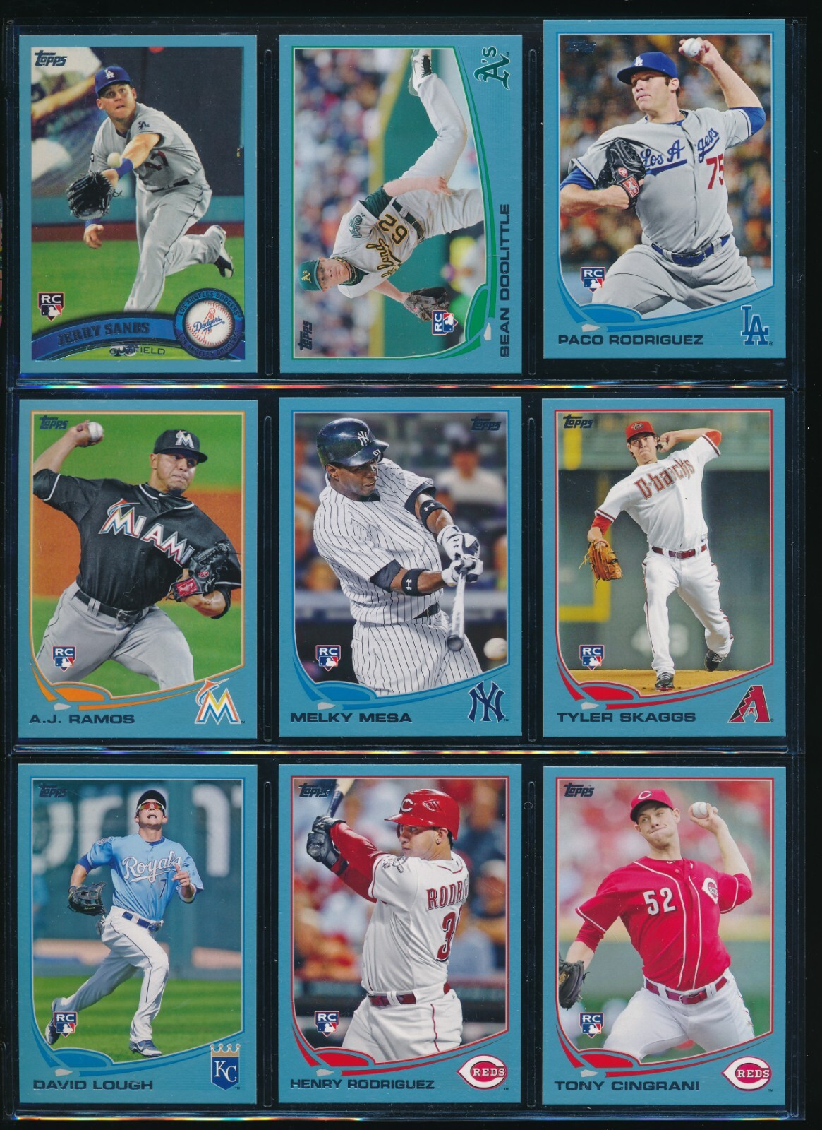 Lot (9) 2013 Topps Wal-Mart Blue #231 175 173 268 86 142 85 99 US54 (FI7) SWSW6