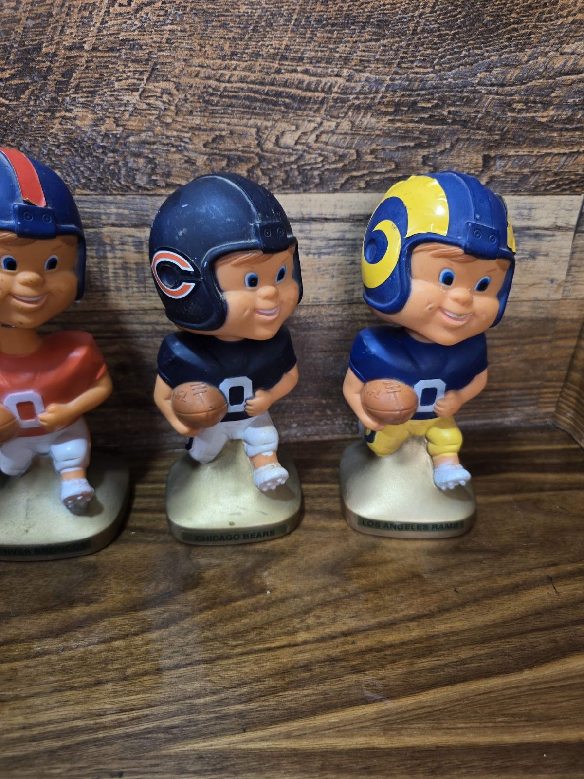 LOT Of 8 Vintage NFL Bobbleheads Nodders 70s Hong Kong Bears Lions Rams RARE