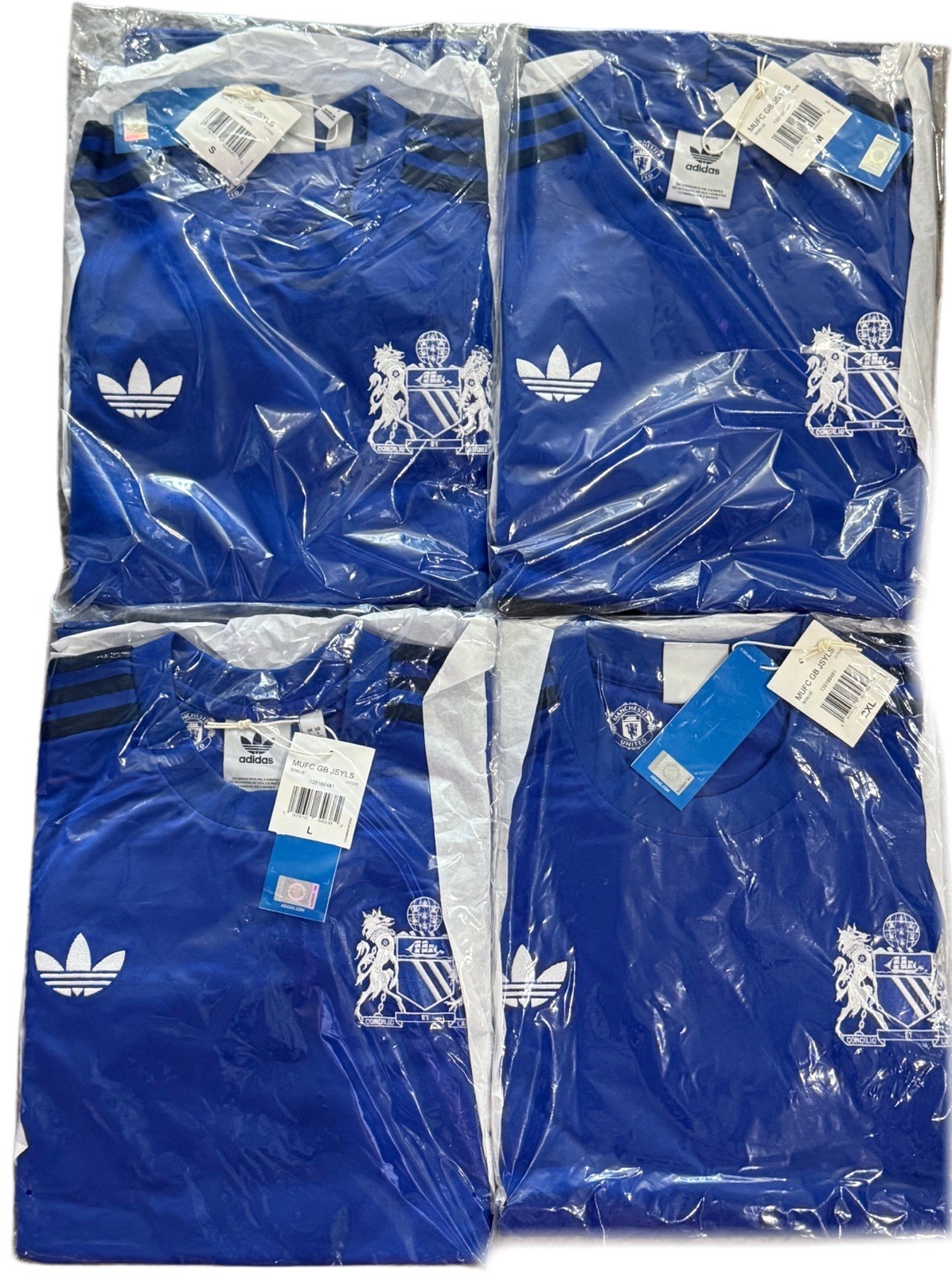 1990s Manchester United x George Best adidas Originals Long Sleeve Jersey – Blue