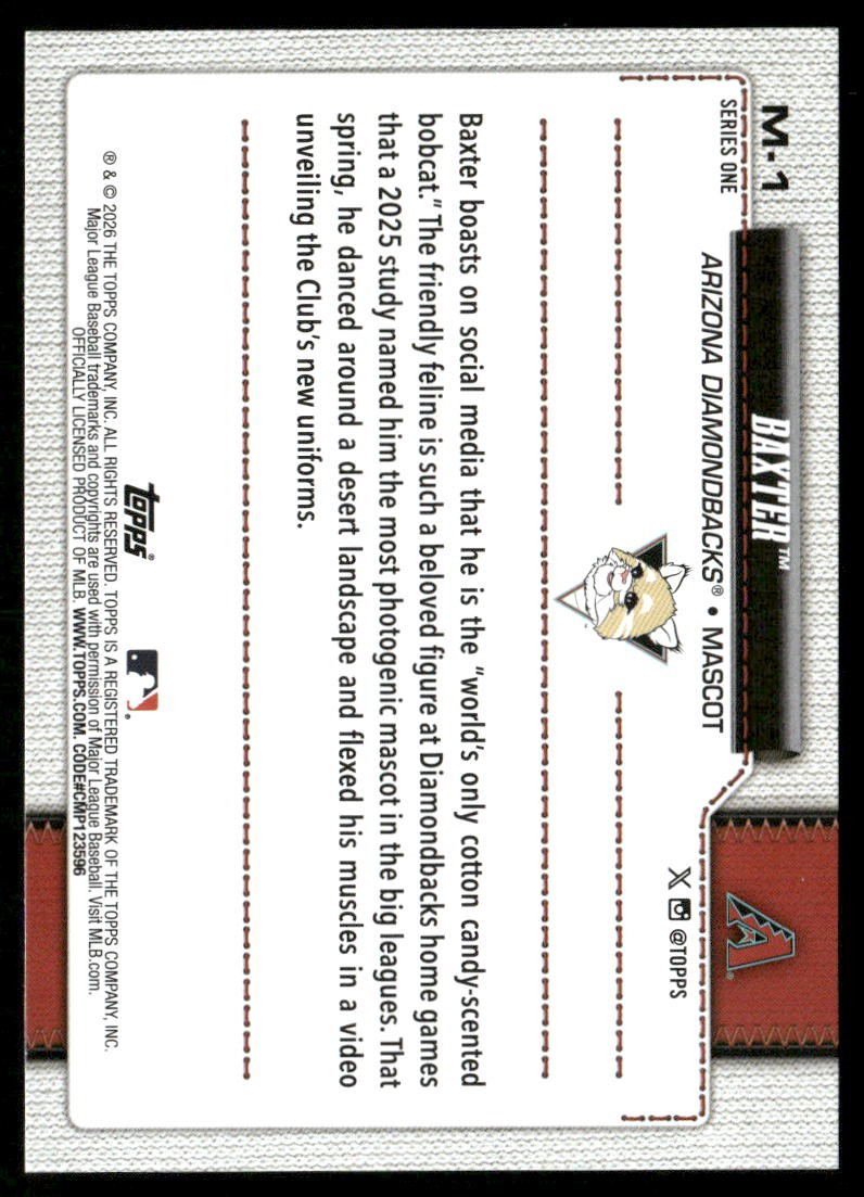 2026 Topps #M-1 Baxter Mascots