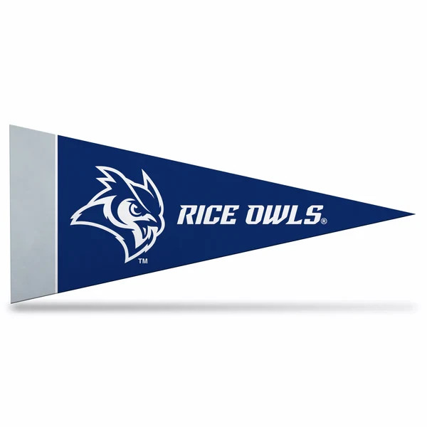 AAC Rice University Owls Mini Pennant 9X4 inch felt Made in USA