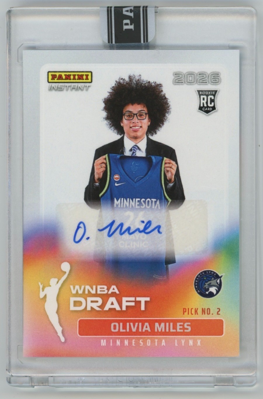 2026 Panini Instant WNBA Draft Night Olivia Miles RC Auto /99 Rookie Autograph