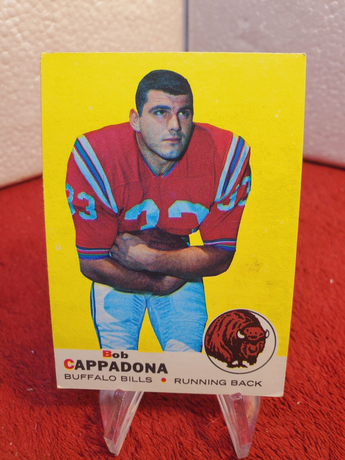 1969 Topps NFL Bob Cappadona #40 Buffalo Bills