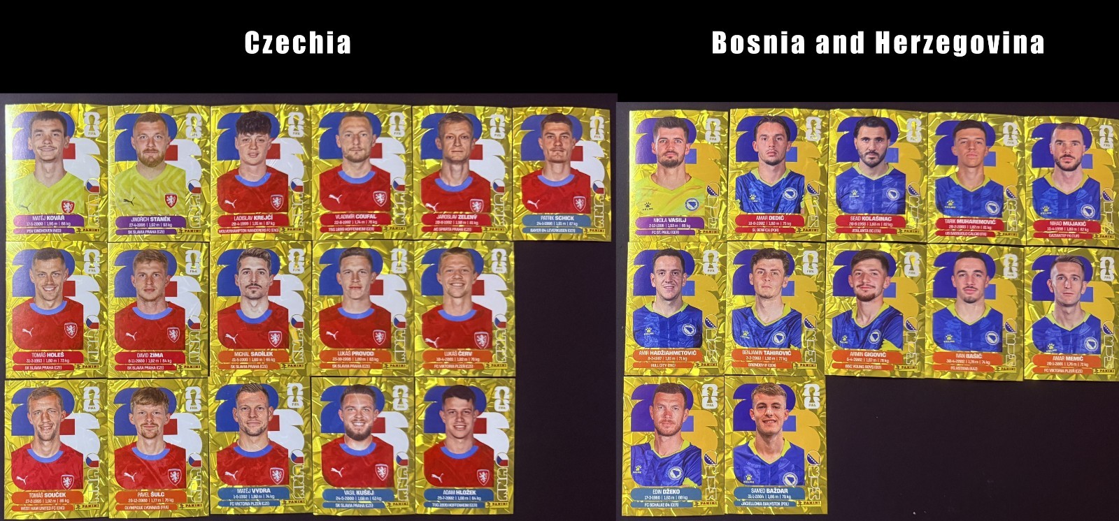 2026 Panini FIFA World Cup Sticker Gold Flood Crumple Singles (You Pick)